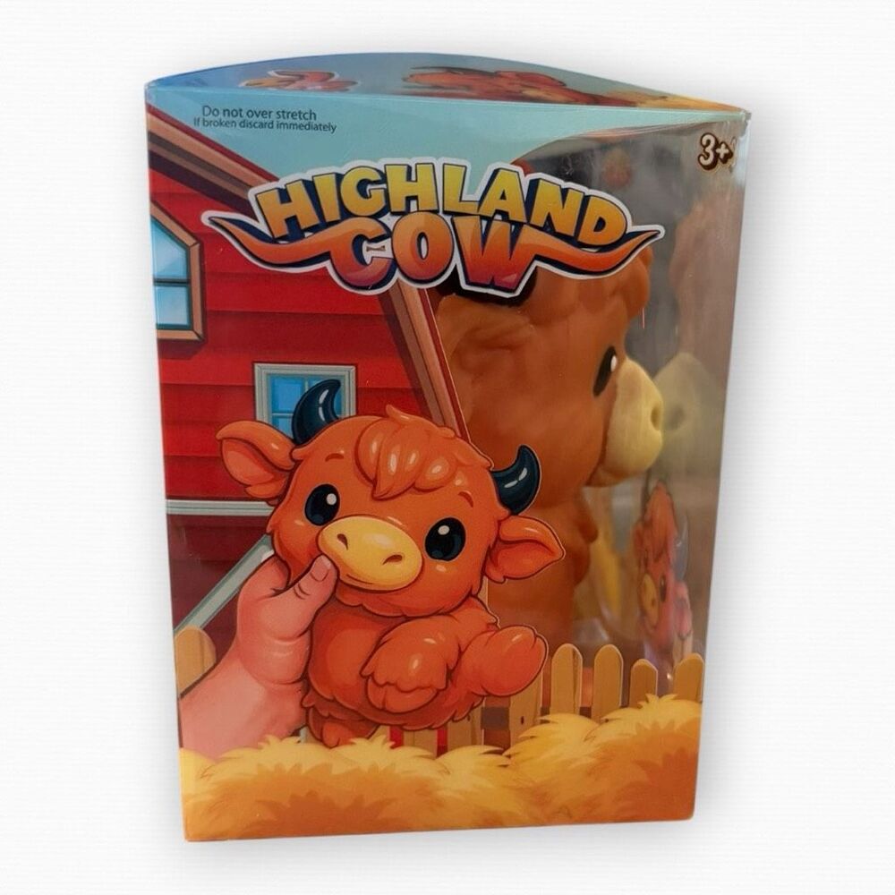 Highland Cow Squishy Toy Animal Stress Relief Sensory Viral Squishy Toy PPNC (c) - Picture 5 of 7